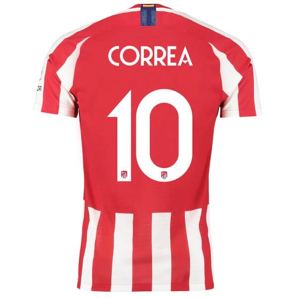 Tailandia Replicas Camiseta Atletico Madrid NO.10 Correa 1ª 2019/20 Rojo